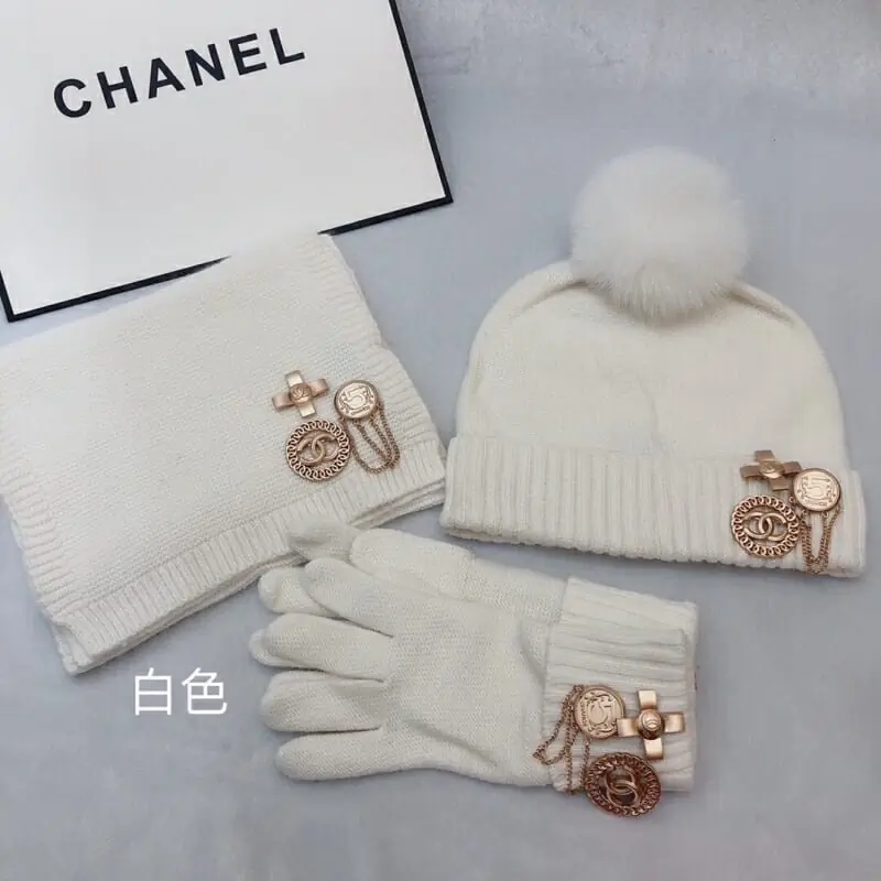 chanel hat and echapres and glove set s_12652ba